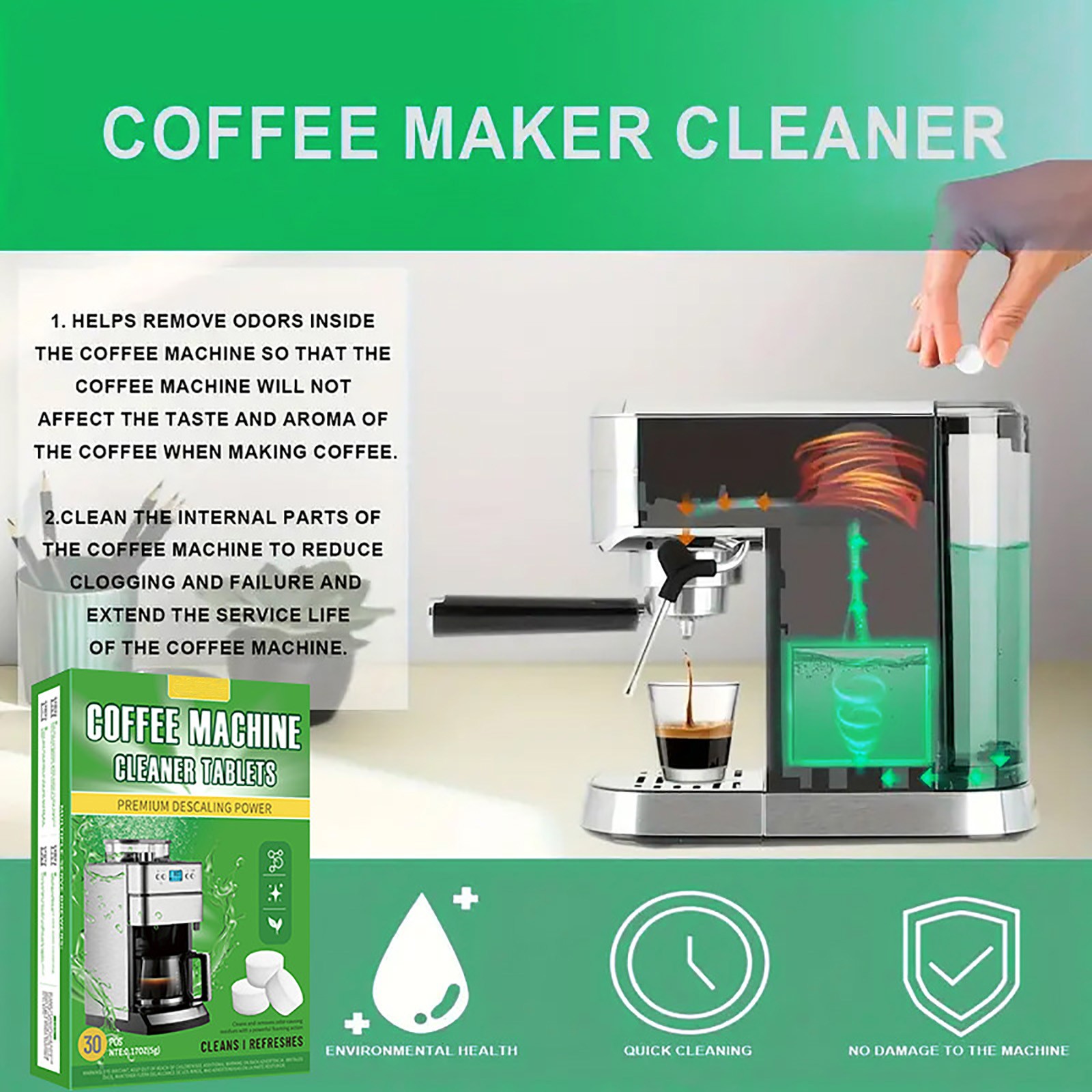 Таблетка для чистки кофемашины – обзор и цена Coffee Equipment Cleaner
